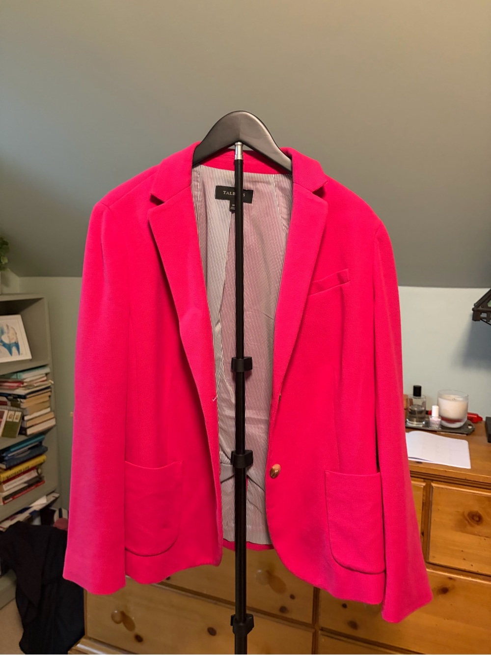 Talbots Bright Pink Women's Blazer Jacket, size 14